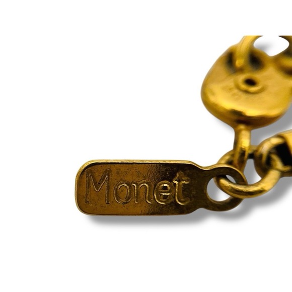 Monet‎ Gold Tone Polished Chain 29" W/Ginkgo Leaf Gold Dipped Pendent - Picture 4 of 4